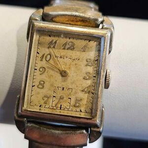 Vintage Waltham 10k gold filled art deco men's watch
